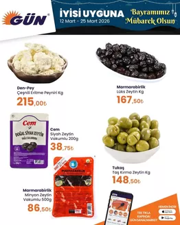 Gün Süpermarket kataloğu, Silifke | Geniş teklif yelpazesi | 2026-03-12T00:00:00.000Z - 2026-03-25T00:00:00.000Z