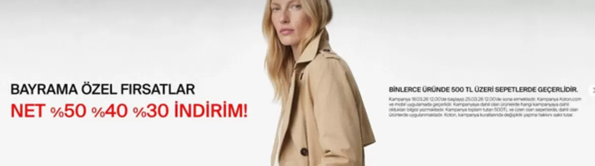 Koton kataloğu | %30 Indirim | 2026-03-19T00:00:00.000Z - 2026-03-25T00:00:00.000Z