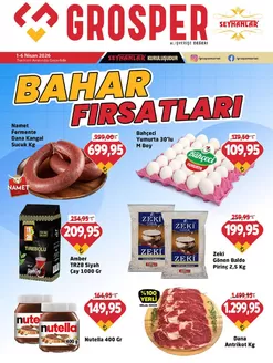 Grosper kataloğu, Kaş (Antalya) | Müşterilerimiz için özel fırsatlar | 2026-04-01T00:00:00.000Z - 2026-04-06T00:00:00.000Z