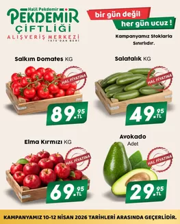 Pekdemir kataloğu, Hınıs | Müşterilerimiz için özel fırsatlar | 2026-04-10T00:00:00.000Z - 2026-04-12T00:00:00.000Z