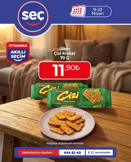 Seç Market kataloğu, Sivrihisar | Cazip teklifleri keşfedin | 2026-04-09T00:00:00.000Z - 2026-04-22T00:00:00.000Z