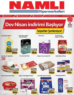 Namlı Hipermarketleri kataloğu, Aydın (Aydın) | Oferta | 2026-04-14T00:00:00.000Z - 2026-04-23T00:00:00.000Z