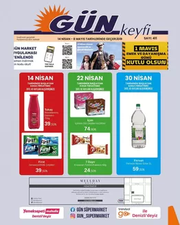 Gün Süpermarket kataloğu | Gün Süpermarket katalog | 2026-04-14T00:00:00.000Z - 2026-05-08T00:00:00.000Z