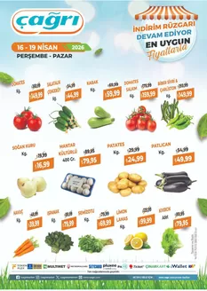 Çağrı Market kataloğu, Keçiören | Tüm fırsat avcıları için en iyi teklifler | 2026-04-16T00:00:00.000Z - 2026-04-19T00:00:00.000Z