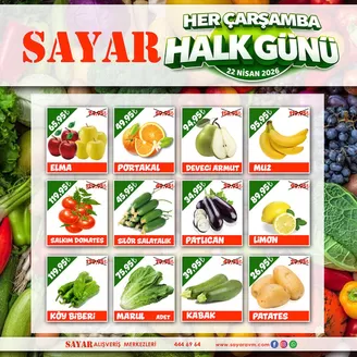 Sayar Avm kataloğu | Sayar Avm katalog | 2026-04-22T00:00:00.000Z - 2026-04-22T00:00:00.000Z