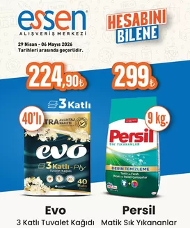 Essen AVM kataloğu, Sarıbük | En iyi fırsatlarımız | 2026-04-29T00:00:00.000Z - 2026-05-06T00:00:00.000Z