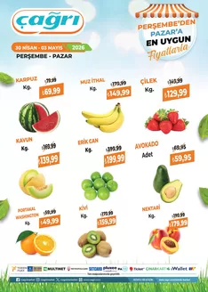 Çağrı Market kataloğu | Sizin için en iyi fırsatlarımız | 2026-04-30T00:00:00.000Z - 2026-05-03T00:00:00.000Z