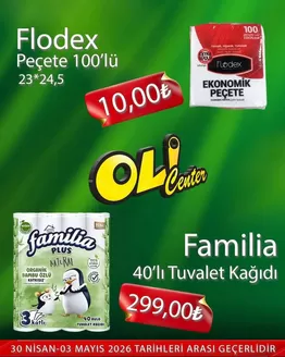 Olicenter Marketçilik kataloğu | Seçili ürünlerde harika indirimler | 2026-04-30T00:00:00.000Z - 2026-05-03T00:00:00.000Z