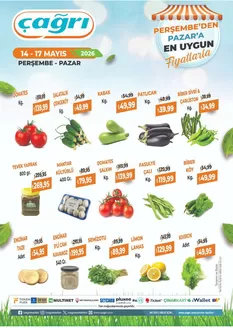 Çağrı Market kataloğu | En iyi fırsatlarımız | 2026-05-14T00:00:00.000Z - 2026-05-17T00:00:00.000Z