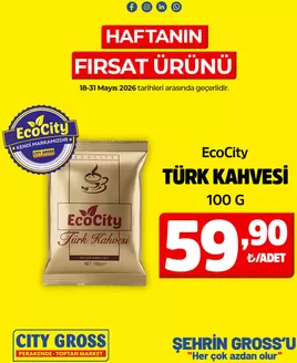City Gross kataloğu | Müşterilerimiz için özel fırsatlar | 2026-05-18T00:00:00.000Z - 2026-05-31T00:00:00.000Z