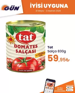 Gün Süpermarket kataloğu, Gündüzbey | Sizin için özel teklifler | 2026-05-21T00:00:00.000Z - 2026-06-03T00:00:00.000Z