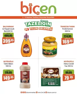 Biçen Market kataloğu, Fıstıklı | Oferta | 2026-06-03T00:00:00.000Z - 2026-06-09T00:00:00.000Z