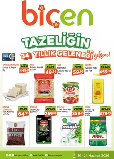 Biçen Market kataloğu | Keşfedilecek yeni teklifler | 2026-06-10T00:00:00.000Z - 2026-06-24T00:00:00.000Z