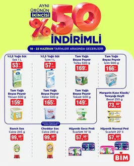 BİM kataloğu | İkinci Ürüne %50 İndirimli. | 2026-06-19T00:00:00.000Z - 2026-06-22T00:00:00.000Z