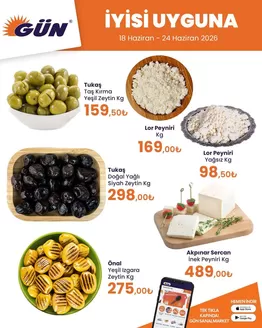 Gün Süpermarket kataloğu | Tüm fırsat avcıları için en iyi teklifler | 2026-06-18T00:00:00.000Z - 2026-06-24T00:00:00.000Z