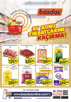 Başdaş Market kataloğu, Akbaba | 26-30 Haziran Ay Sonu Fırsatlarını Kaçırma! | 2026-06-26T00:00:00.000Z - 2026-06-30T00:00:00.000Z