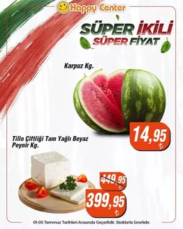Happy Center kataloğu | Fırsat avcıları için harika teklifler | 2026-07-01T00:00:00.000Z - 2026-07-05T00:00:00.000Z