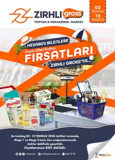 Zırhlı Toptan market kataloğu | 3 12 temmuz yaza merhaba firsatlari tum magaza | 2026-07-03T00:00:00.000Z - 2026-07-12T00:00:00.000Z