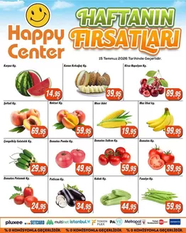 Happy Center kataloğu | Sizin için en iyi fırsatlarımız | 2026-07-15T00:00:00.000Z - 2026-07-15T00:00:00.000Z