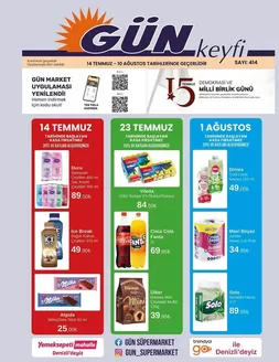 Gün Süpermarket kataloğu, Pamukkale | Şimdi fırsatlarımızla tasarruf edin | 2026-07-14T00:00:00.000Z - 2026-08-10T00:00:00.000Z