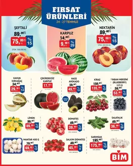 BİM kataloğu, Zonguldak | Meyve Sebze. | 2026-07-24T00:00:00.000Z - 2026-07-27T00:00:00.000Z