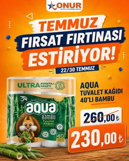 Onur Hipermarketleri kataloğu | Güncel özel kampanyalar | 2026-07-22T00:00:00.000Z - 2026-07-30T00:00:00.000Z