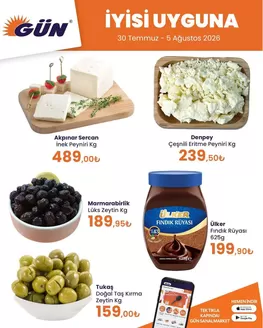 Gün Süpermarket kataloğu | Gün Süpermarket katalog | 2026-07-30T00:00:00.000Z - 2026-08-05T00:00:00.000Z