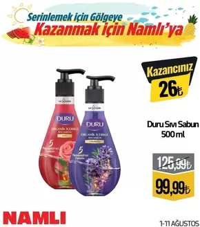 Namlı Hipermarketleri kataloğu | Özel fırsatlar | 2026-08-01T00:00:00.000Z - 2026-08-11T00:00:00.000Z