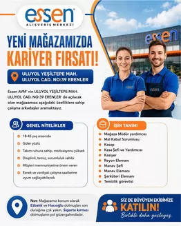 Essen AVM kataloğu | Herkes için cazip özel teklifler | 2026-08-13T00:00:00.000Z - 2026-08-27T00:00:00.000Z