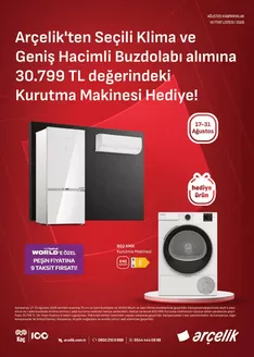 Arçelik kataloğu, Marmaris | Oferta | 2026-08-17T00:00:00.000Z - 2026-08-31T00:00:00.000Z