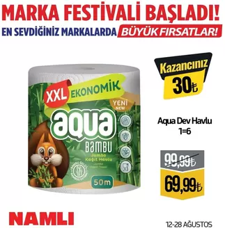 Namlı Hipermarketleri kataloğu | Tüm müşteriler için en iyi fırsatlar | 2026-08-12T00:00:00.000Z - 2026-08-28T00:00:00.000Z