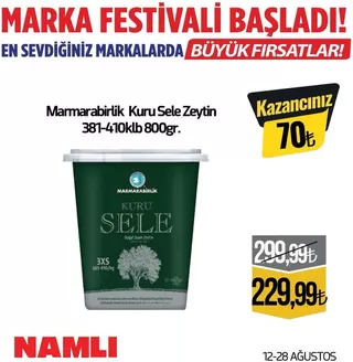 Namlı Hipermarketleri kataloğu | Fırsat avcıları için harika teklifler | 2026-08-12T00:00:00.000Z - 2026-08-28T00:00:00.000Z