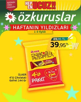 Özkuruşlar kataloğu | Özel fırsatlar ve indirimler | 2026-09-01T00:00:00.000Z - 2026-09-03T00:00:00.000Z