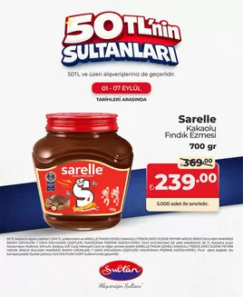 Sultan Market kataloğu | Sizin için özel teklifler | 2026-09-01T00:00:00.000Z - 2026-09-07T00:00:00.000Z