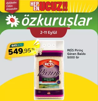 Özkuruşlar kataloğu | En iyi fırsatlarımız | 2026-09-02T00:00:00.000Z - 2026-09-11T00:00:00.000Z