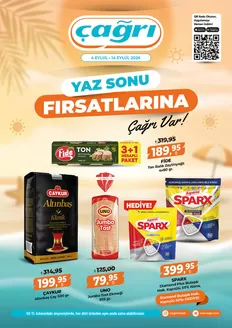 Çağrı Market kataloğu | Sizin için en iyi tekliflerimiz | 2026-09-04T00:00:00.000Z - 2026-09-14T00:00:00.000Z