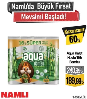 Namlı Hipermarketleri kataloğu | Müşterilerimiz için özel fırsatlar | 2026-09-01T00:00:00.000Z - 2026-09-10T00:00:00.000Z
