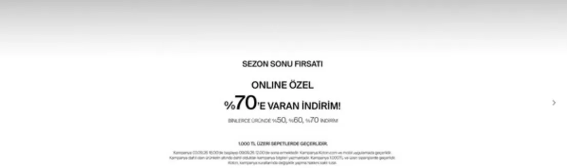 Koton kataloğu | Oferta | 2026-09-08T00:00:00.000Z - 2026-09-09T00:00:00.000Z