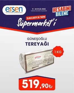 Essen AVM kataloğu, Serdivan | Sizin için en iyi tekliflerimiz | 2026-09-11T00:00:00.000Z - 2026-09-22T00:00:00.000Z