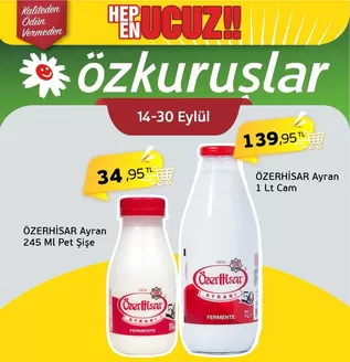 Özkuruşlar kataloğu | Güncel fırsatlar ve teklifler | 2026-09-14T00:00:00.000Z - 2026-09-30T00:00:00.000Z