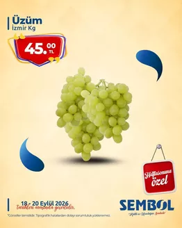sembol center marketçilik kataloğu | sembol center marketçilik katalog | 2026-09-18T00:00:00.000Z - 2026-09-20T00:00:00.000Z