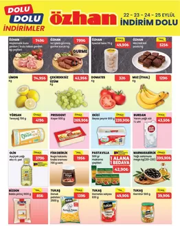 Özhan Market kataloğu, Bursa | Özhan Market katalog | 2026-09-22T00:00:00.000Z - 2026-09-25T00:00:00.000Z