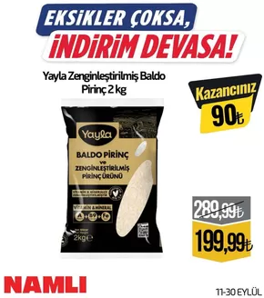 Namlı Hipermarketleri kataloğu, Dereobası | Fırsat avcıları için harika teklifler | 2026-09-11T00:00:00.000Z - 2026-09-30T00:00:00.000Z