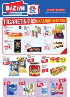Bizim Toptan kataloğu | Tüm müşteriler için en iyi fırsatlar | 2026-09-23T00:00:00.000Z - 2026-10-06T00:00:00.000Z