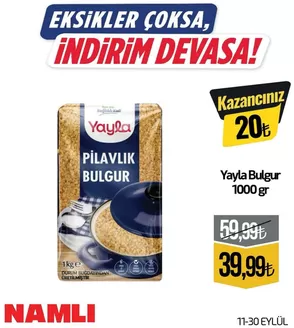 Namlı Hipermarketleri kataloğu, Atabey | Sizin için en iyi tekliflerimiz | 2026-09-11T00:00:00.000Z - 2026-09-30T00:00:00.000Z
