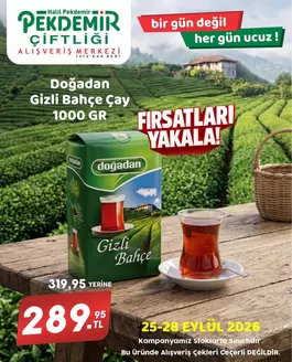 Pekdemir kataloğu | Özel fırsatlar ve indirimler | 2026-09-25T00:00:00.000Z - 2026-09-28T00:00:00.000Z