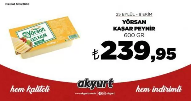 Akyurt Süpermarket kataloğu | Akyurt Süpermarket katalog | 2026-09-25T00:00:00.000Z - 2026-10-08T00:00:00.000Z