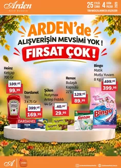 Arden Market kataloğu | Tüm müşteriler için en iyi fırsatlar | 2026-09-25T00:00:00.000Z - 2026-10-04T00:00:00.000Z