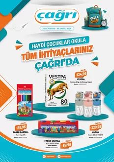 Çağrı Market kataloğu | Tüm fırsat avcıları için en iyi teklifler | 2026-08-25T00:00:00.000Z - 2026-09-30T00:00:00.000Z