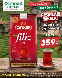 Pekdemir kataloğu | Şimdi fırsatlarımızla tasarruf edin | 2026-09-29T00:00:00.000Z - 2026-10-01T00:00:00.000Z